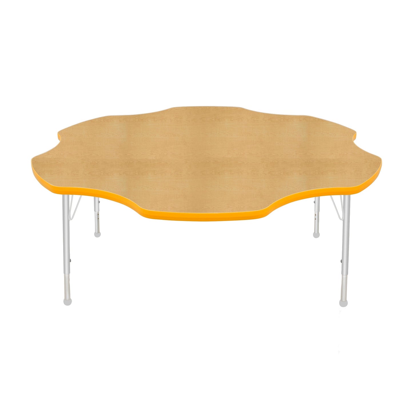 Mahar Creative Colors Daisy Activity Table Preschool Height Adjustable Legs 60"Dia x 17" - 25"H (MHR-60DSLO)