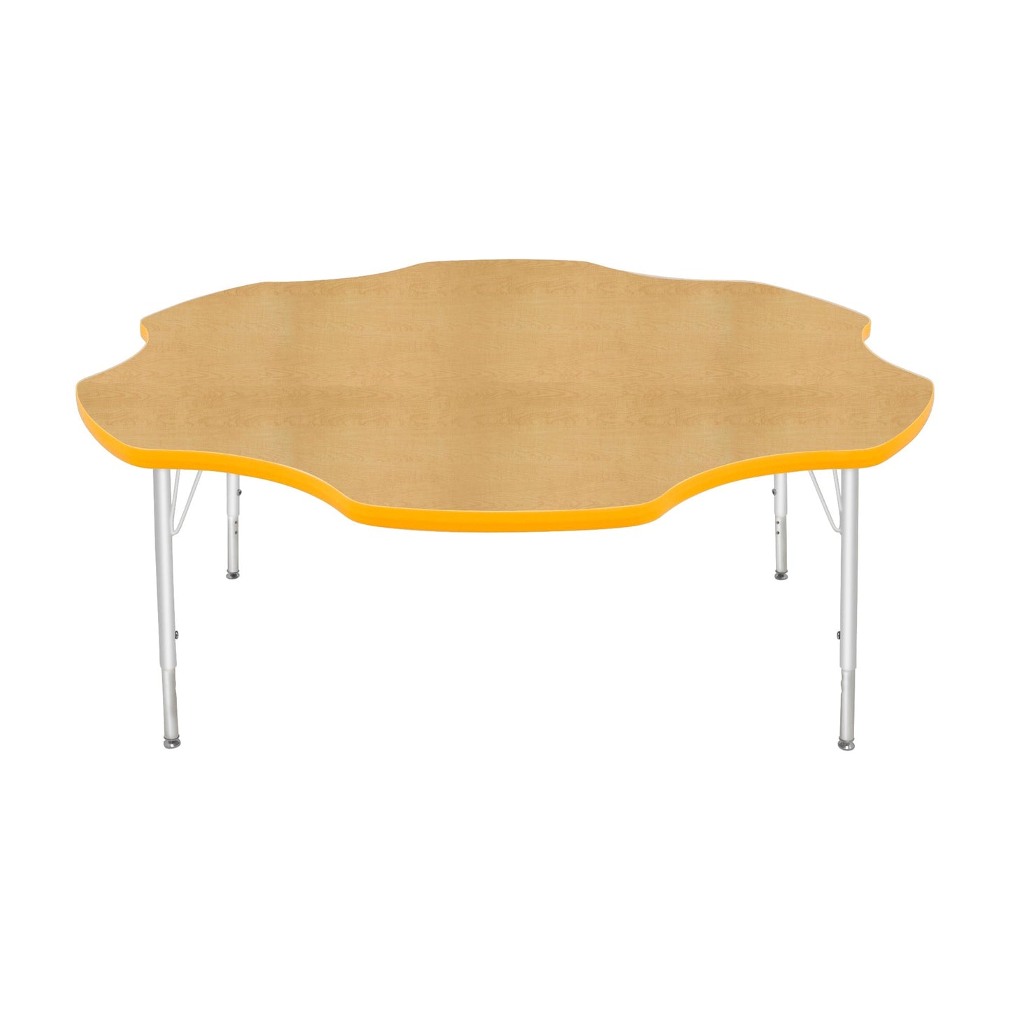 Mahar Creative Colors Daisy Activity Table Preschool Height Adjustable Legs 60"Dia x 17" - 25"H (MHR-60DSLO)