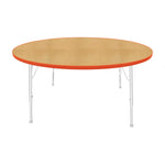 Mahar Creative Colors Large Round Activity Table Preschool Height Adjustable Legs 60
