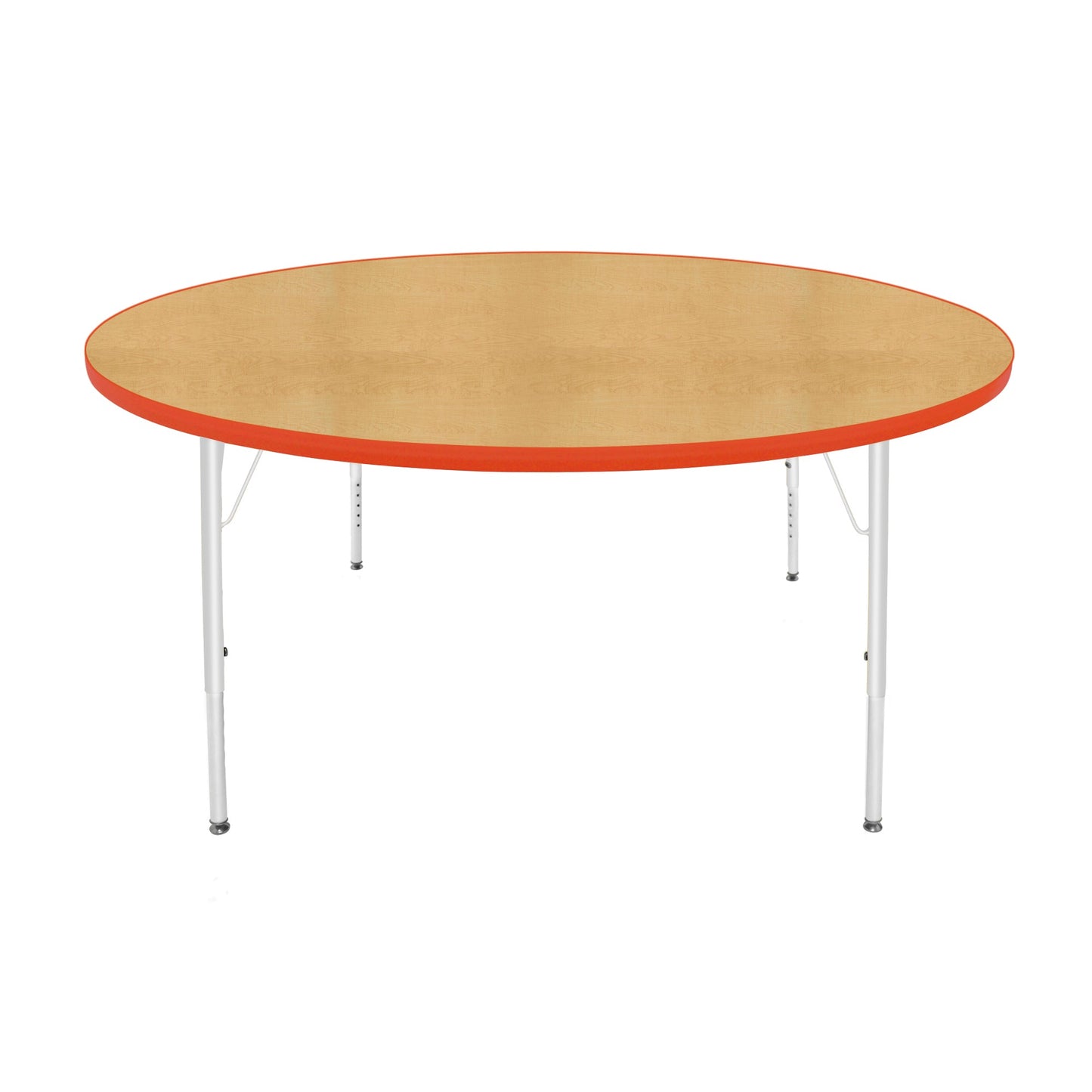 Mahar Creative Colors Large Round Activity Table Preschool Height Adjustable Legs 60" Dia x 17" - 25" H (MHR-60RNLO)