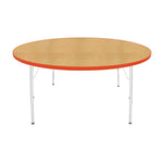 Mahar Creative Colors Large Round Activity Table Preschool Height Adjustable Legs 60