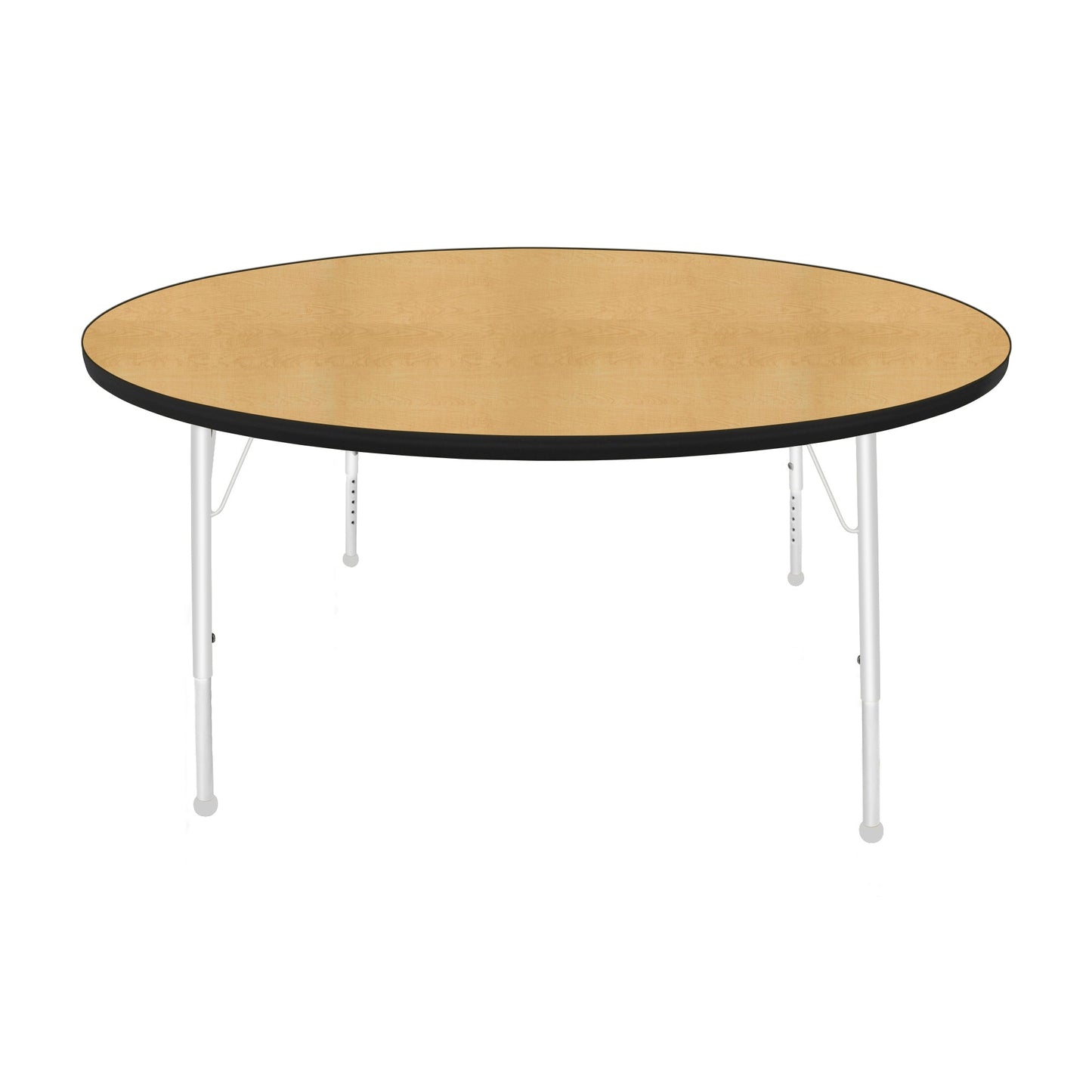 Mahar Creative Colors Large Round Activity Table Preschool Height Adjustable Legs 60" Dia x 17" - 25" H (MHR-60RNLO)