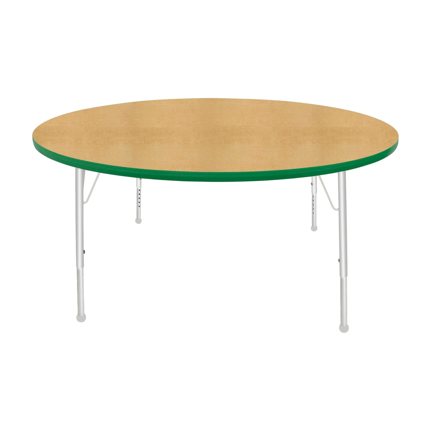 Mahar Creative Colors Large Round Activity Table Preschool Height Adjustable Legs 60" Dia x 17" - 25" H (MHR-60RNLO)