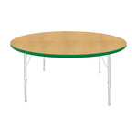 Mahar Creative Colors Large Round Activity Table Preschool Height Adjustable Legs 60