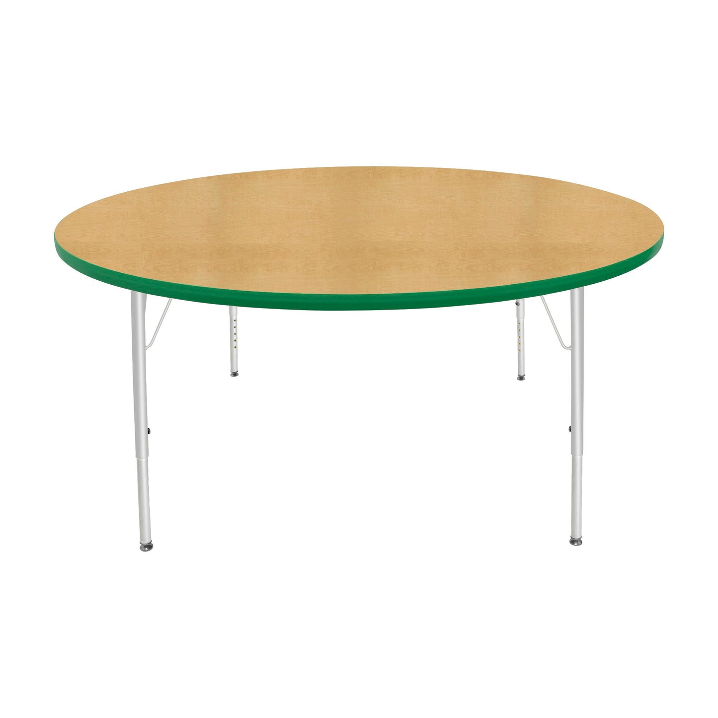 Mahar Creative Colors Large Round Activity Table Preschool Height Adjustable Legs 60" Dia x 17" - 25" H (MHR-60RNLO)