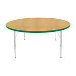 Mahar Creative Colors Large Round Activity Table Preschool Height Adjustable Legs 60