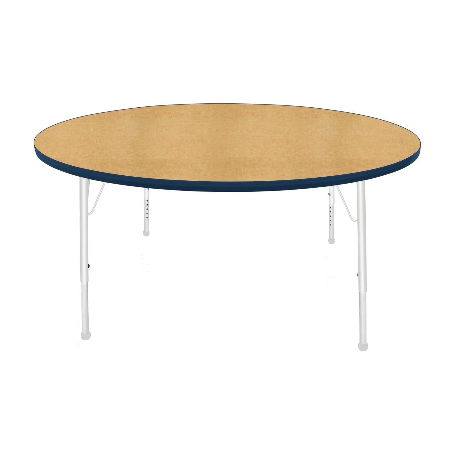 Mahar Creative Colors Large Round Activity Table Preschool Height Adjustable Legs 60" Dia x 17" - 25" H (MHR-60RNLO)