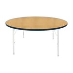 Mahar Creative Colors Large Round Activity Table Preschool Height Adjustable Legs 60