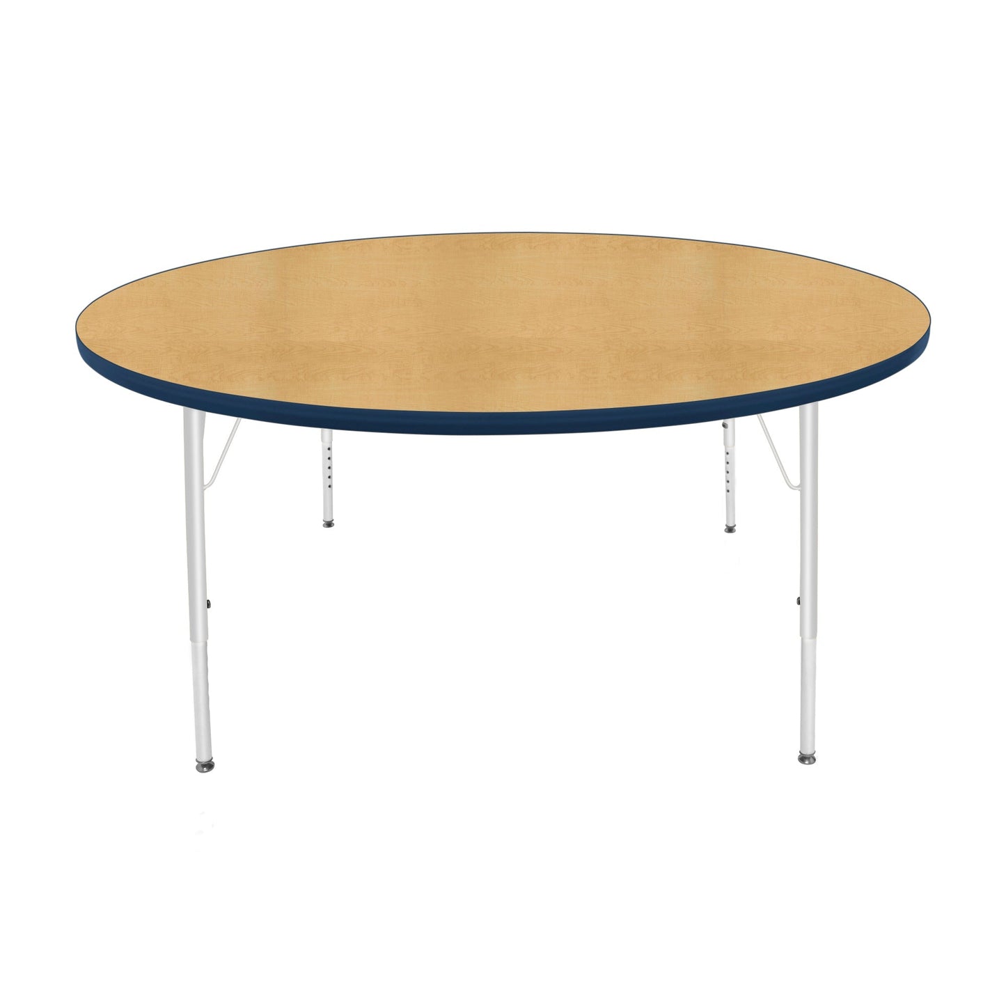 Mahar Creative Colors Large Round Activity Table Preschool Height Adjustable Legs 60" Dia x 17" - 25" H (MHR-60RNLO)