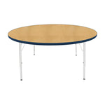 Mahar Creative Colors Large Round Activity Table Preschool Height Adjustable Legs 60
