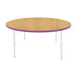 Mahar Creative Colors Large Round Activity Table Preschool Height Adjustable Legs 60