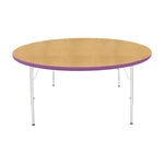 Mahar Creative Colors Large Round Activity Table Preschool Height Adjustable Legs 60