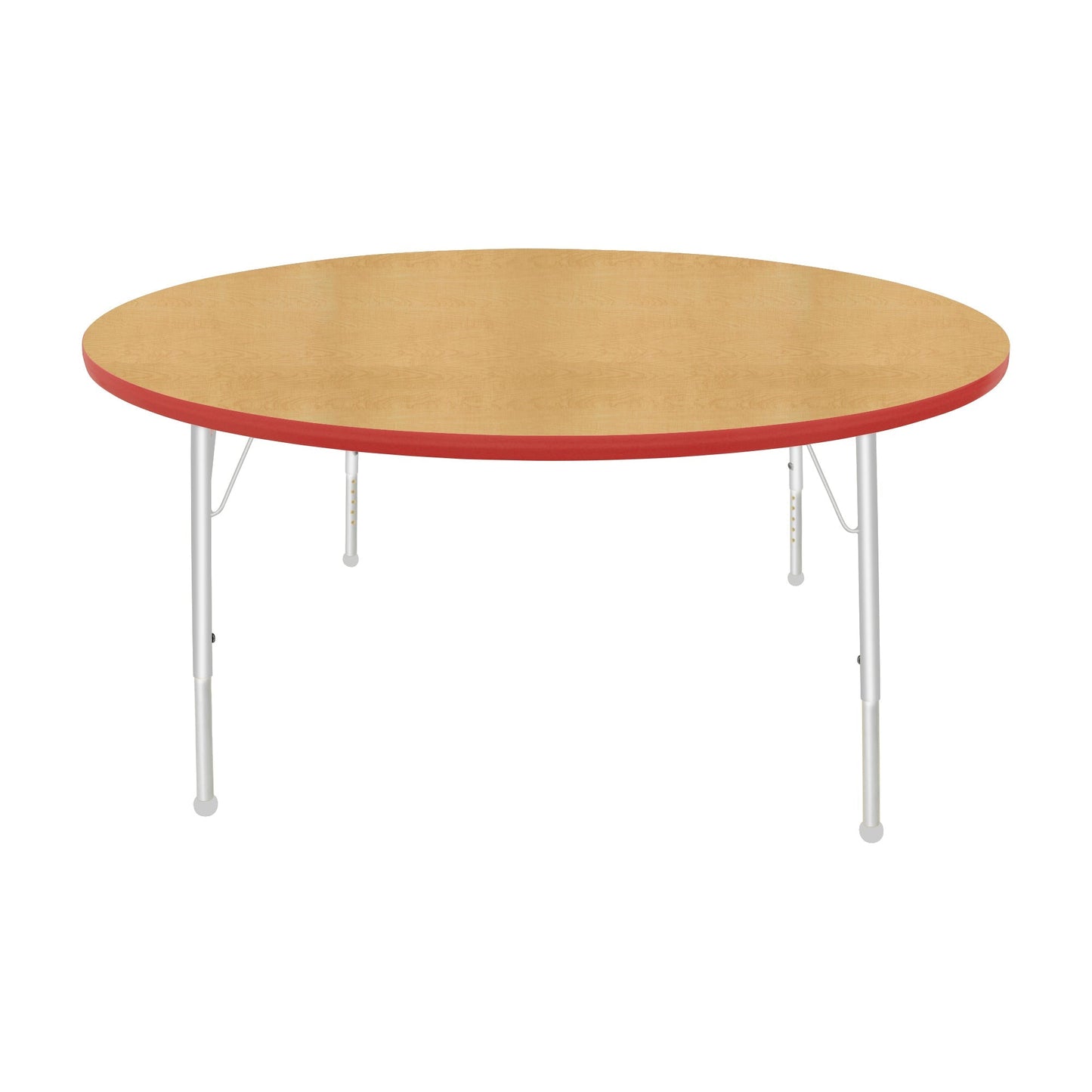 Mahar Creative Colors Large Round Activity Table Preschool Height Adjustable Legs 60" Dia x 17" - 25" H (MHR-60RNLO)