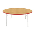 Mahar Creative Colors Large Round Activity Table Preschool Height Adjustable Legs 60