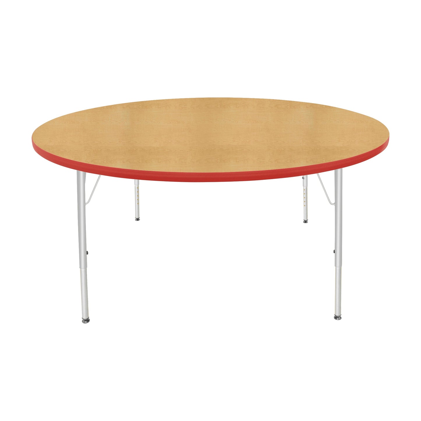 Mahar Creative Colors Large Round Activity Table Preschool Height Adjustable Legs 60" Dia x 17" - 25" H (MHR-60RNLO)