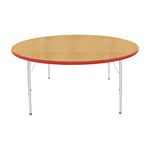 Mahar Creative Colors Large Round Activity Table Preschool Height Adjustable Legs 60