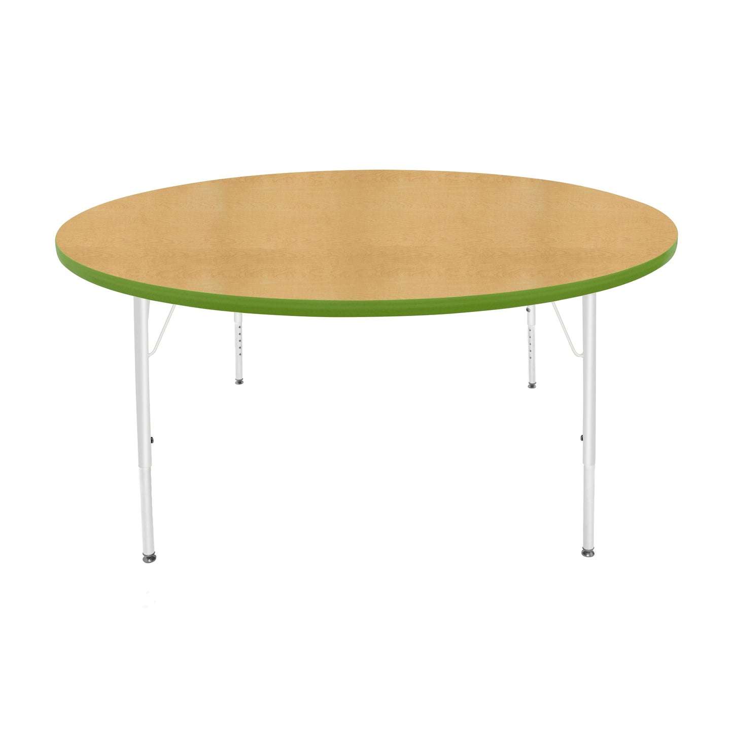 Mahar Creative Colors Large Round Activity Table Preschool Height Adjustable Legs 60" Dia x 17" - 25" H (MHR-60RNLO)