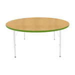 Mahar Creative Colors Large Round Activity Table Preschool Height Adjustable Legs 60
