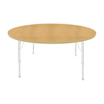 Mahar Creative Colors Large Round Activity Table Preschool Height Adjustable Legs 60