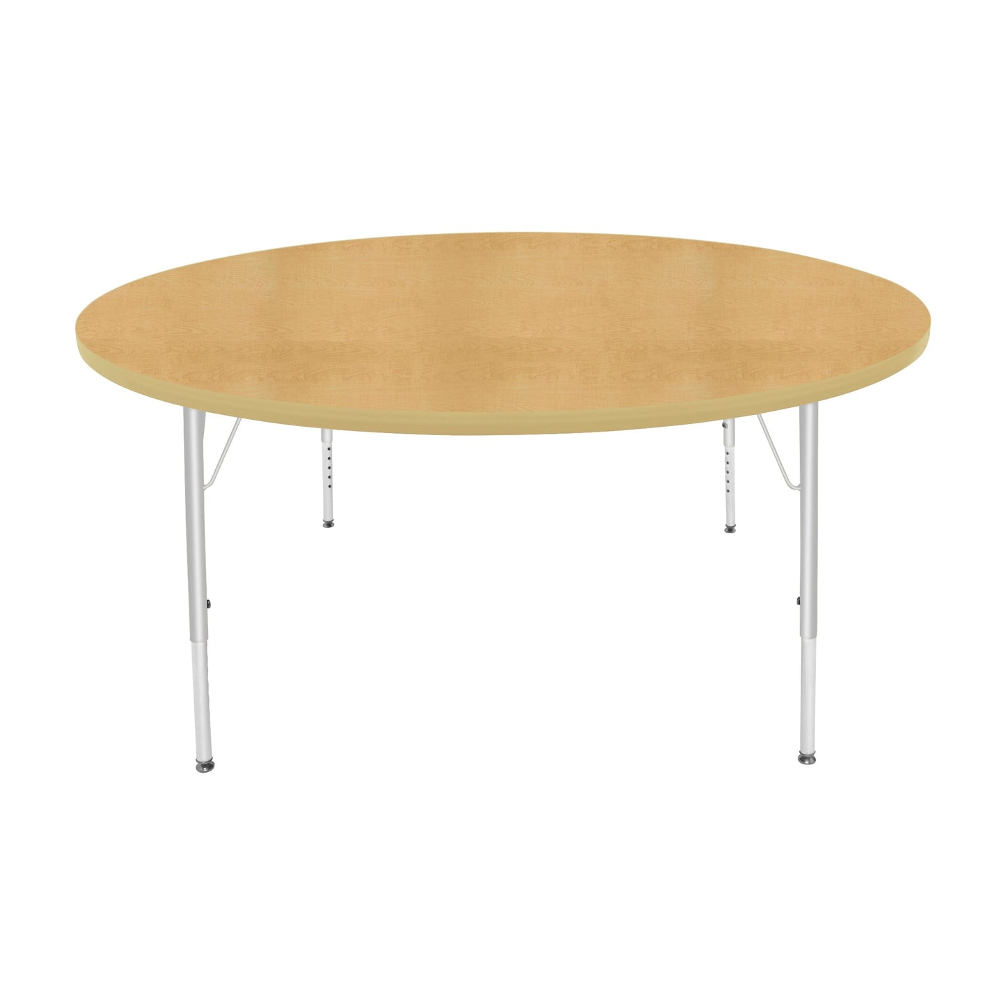 Mahar Creative Colors Large Round Activity Table Preschool Height Adjustable Legs 60" Dia x 17" - 25" H (MHR-60RNLO)