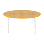 Mahar Creative Colors Large Round Activity Table Preschool Height Adjustable Legs 60