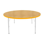 Mahar Creative Colors Large Round Activity Table Preschool Height Adjustable Legs 60