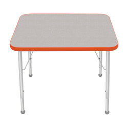 Mahar Creative Colors Small Rectangle Activity Table Preschool Height Adjustable Legs 30"W x 24"D x 17" - 25"H (MHR-2430LO)