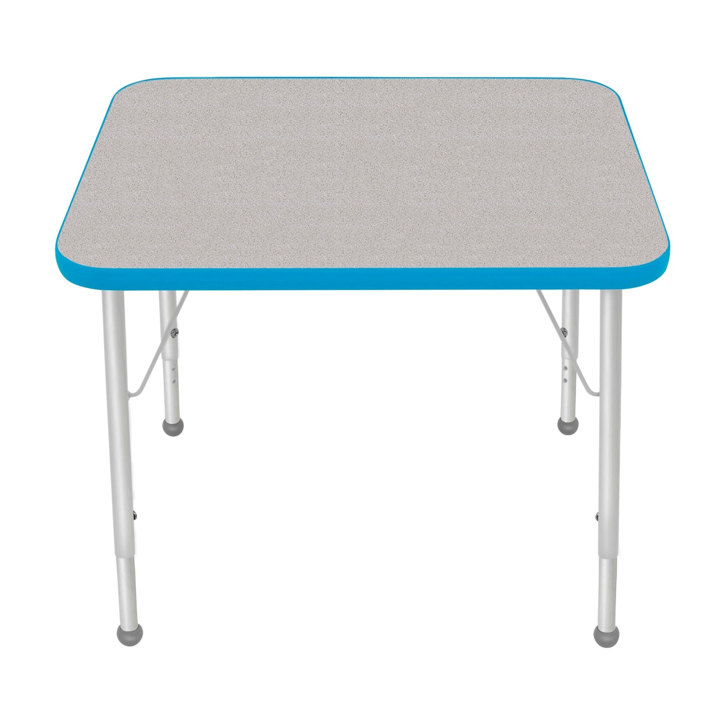 Mahar Creative Colors Small Rectangle Activity Table Preschool Height Adjustable Legs 30"W x 24"D x 17" - 25"H (MHR-2430LO)