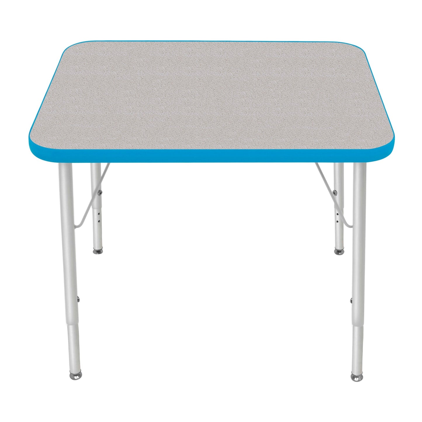 Mahar Creative Colors Small Rectangle Activity Table Preschool Height Adjustable Legs 30"W x 24"D x 17" - 25"H (MHR-2430LO)