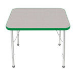 Mahar Creative Colors Small Rectangle Activity Table Preschool Height Adjustable Legs 30