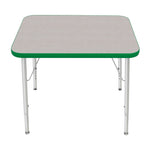 Mahar Creative Colors Small Rectangle Activity Table Preschool Height Adjustable Legs 30