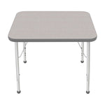 Mahar Creative Colors Small Rectangle Activity Table Preschool Height Adjustable Legs 30