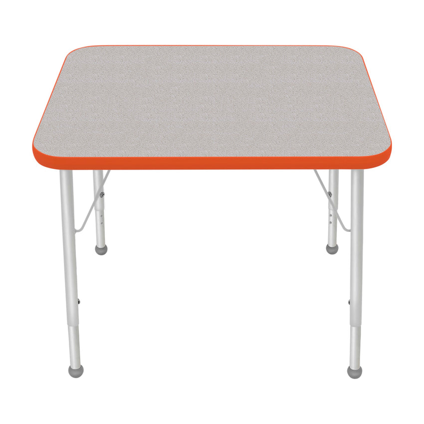 Mahar Creative Colors Small Rectangle Activity Table Preschool Height Adjustable Legs 30"W x 24"D x 17" - 25"H (MHR - 2430LO) - SchoolOutlet