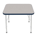 Mahar Creative Colors Small Rectangle Activity Table Preschool Height Adjustable Legs 30