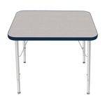 Mahar Creative Colors Small Rectangle Activity Table Preschool Height Adjustable Legs 30
