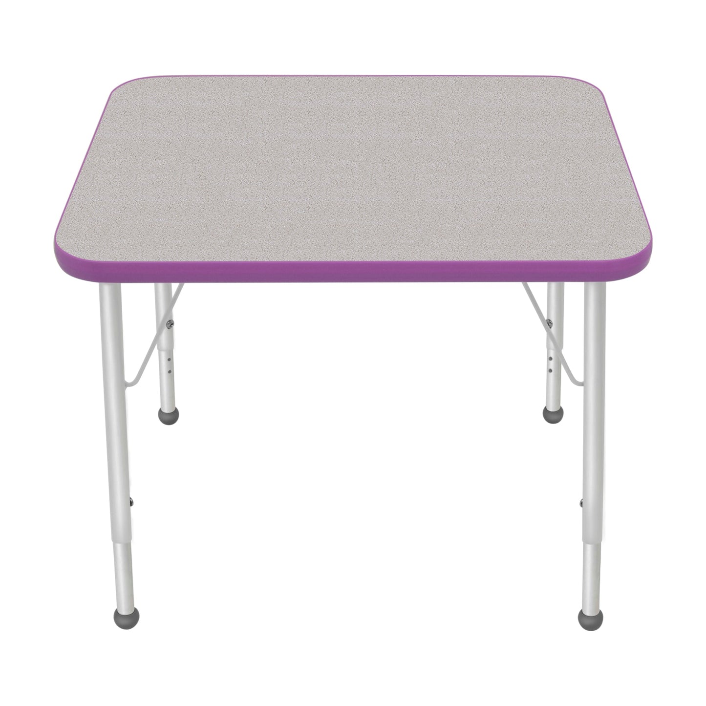 Mahar Creative Colors Small Rectangle Activity Table Preschool Height Adjustable Legs 30"W x 24"D x 17" - 25"H (MHR-2430LO)