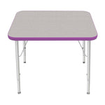 Mahar Creative Colors Small Rectangle Activity Table Preschool Height Adjustable Legs 30