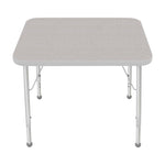 Mahar Creative Colors Small Rectangle Activity Table Preschool Height Adjustable Legs 30
