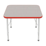 Mahar Creative Colors Small Rectangle Activity Table Preschool Height Adjustable Legs 30
