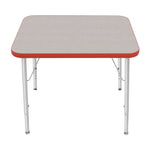 Mahar Creative Colors Small Rectangle Activity Table Preschool Height Adjustable Legs 30