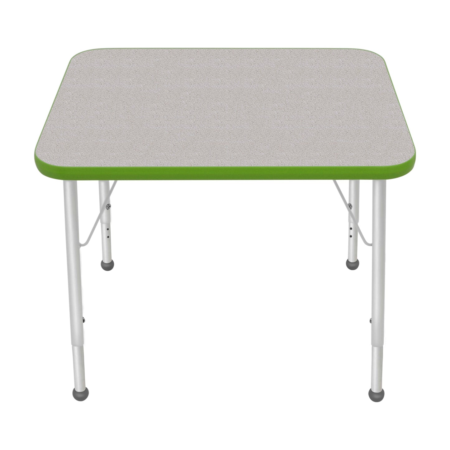 Mahar Creative Colors Small Rectangle Activity Table Preschool Height Adjustable Legs 30"W x 24"D x 17" - 25"H (MHR-2430LO)