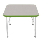 Mahar Creative Colors Small Rectangle Activity Table Preschool Height Adjustable Legs 30