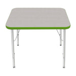 Mahar Creative Colors Small Rectangle Activity Table Preschool Height Adjustable Legs 30