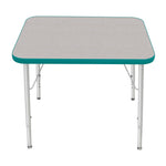 Mahar Creative Colors Small Rectangle Activity Table Preschool Height Adjustable Legs 30