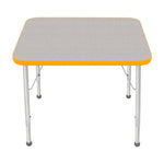 Mahar Creative Colors Small Rectangle Activity Table Preschool Height Adjustable Legs 30