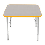 Mahar Creative Colors Small Rectangle Activity Table Preschool Height Adjustable Legs 30