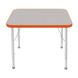 Mahar Creative Colors Small Rectangle Activity Table Preschool Height Adjustable Legs 36"W x 24"D x 17" - 25"H (MHR-2436LO)