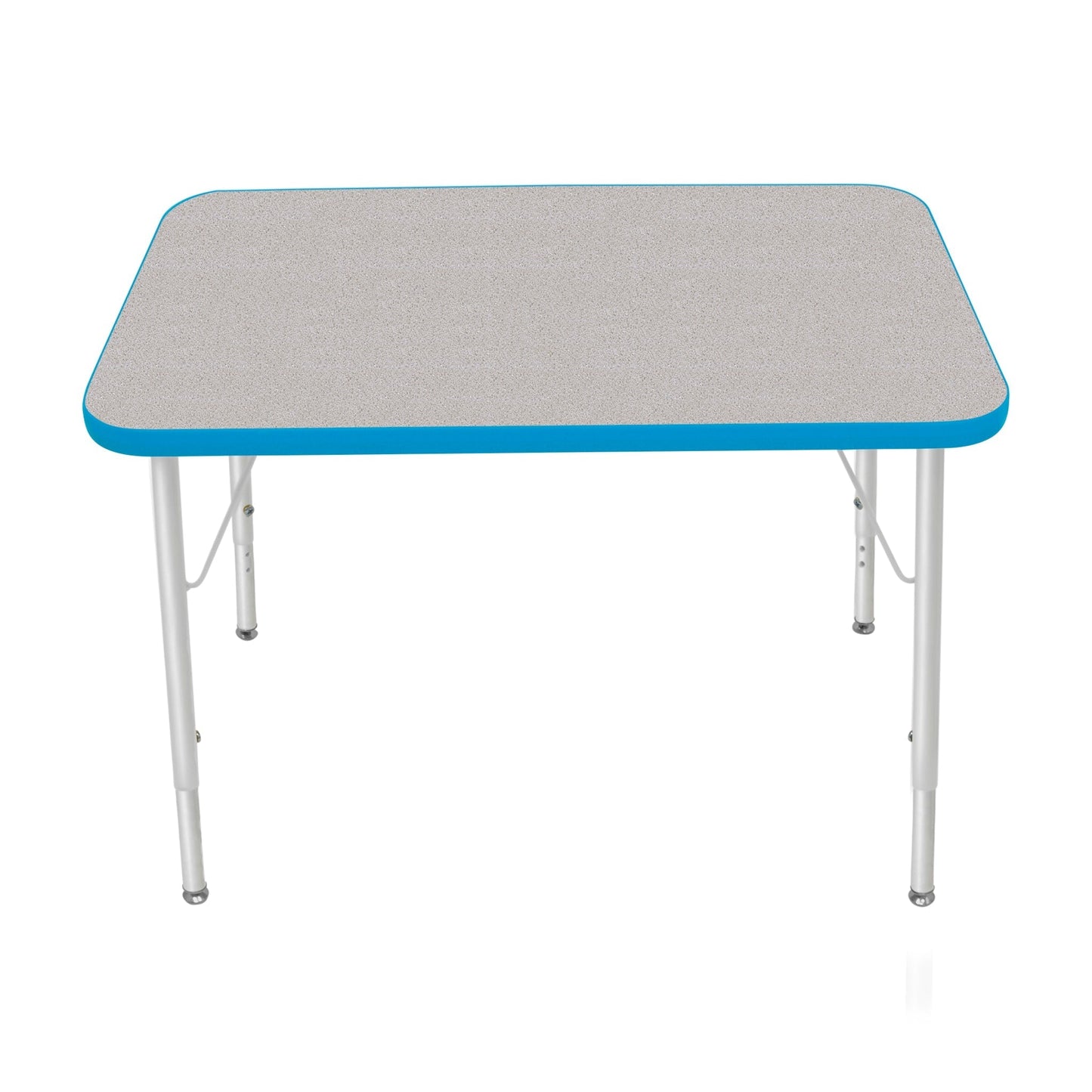 Mahar Creative Colors Small Rectangle Activity Table Preschool Height Adjustable Legs 36"W x 24"D x 17" - 25"H (MHR - 2436LO) - SchoolOutlet