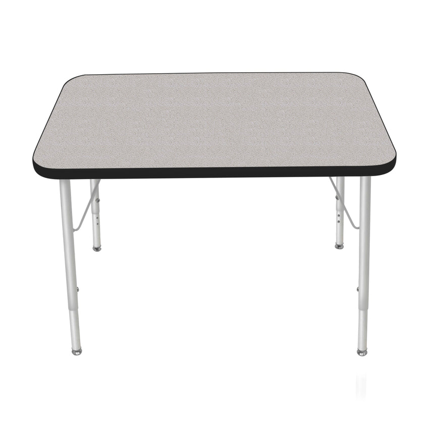 Mahar Creative Colors Small Rectangle Activity Table Preschool Height Adjustable Legs 36"W x 24"D x 17" - 25"H (MHR - 2436LO) - SchoolOutlet