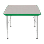 Mahar Creative Colors Small Rectangle Activity Table Preschool Height Adjustable Legs 36